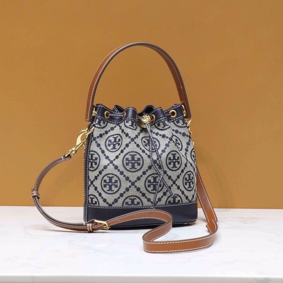 Tory Burch Handbags - Tory Burch T Monogram Mini Bucket Bag